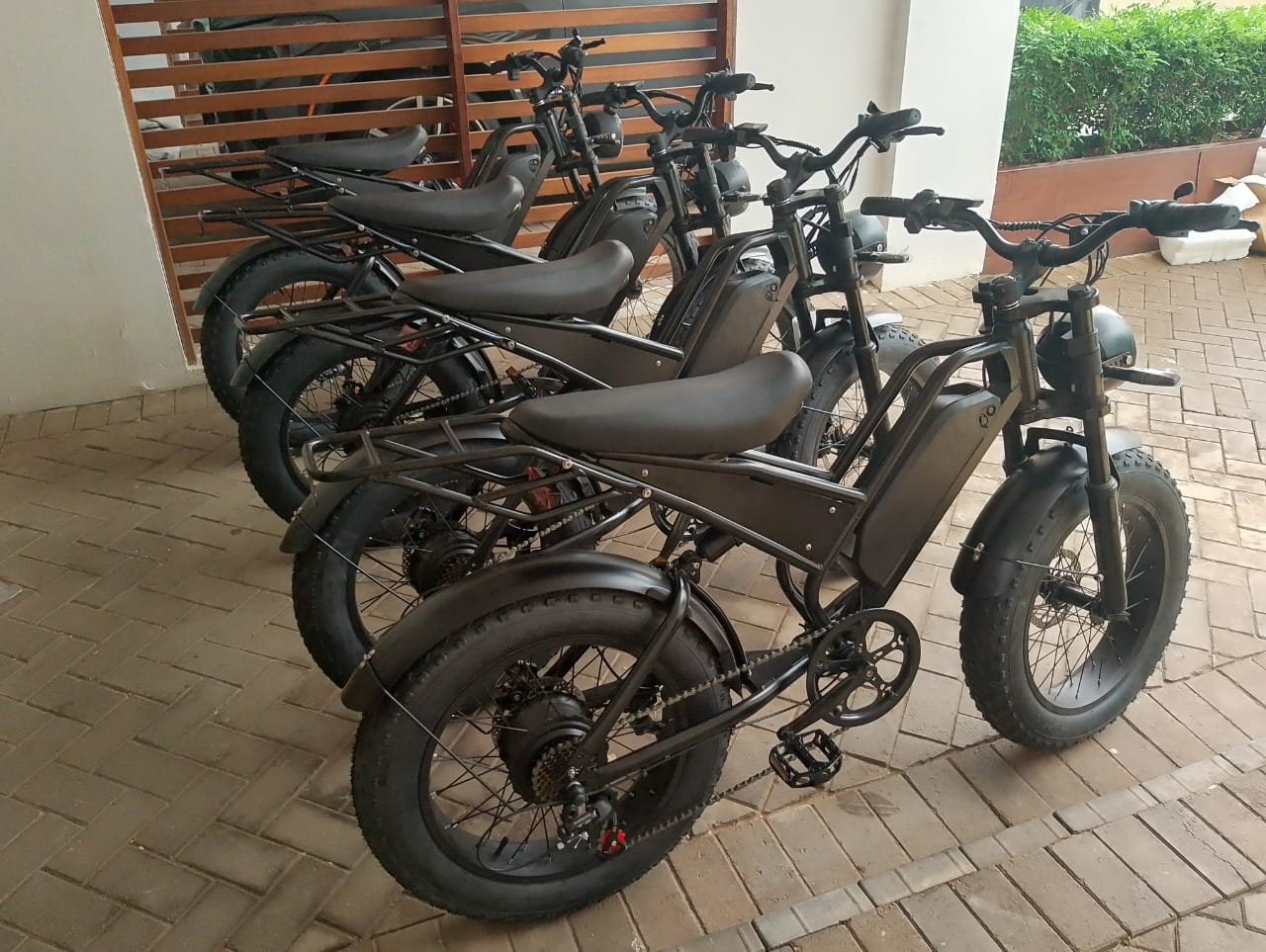 E-Bikes Parked